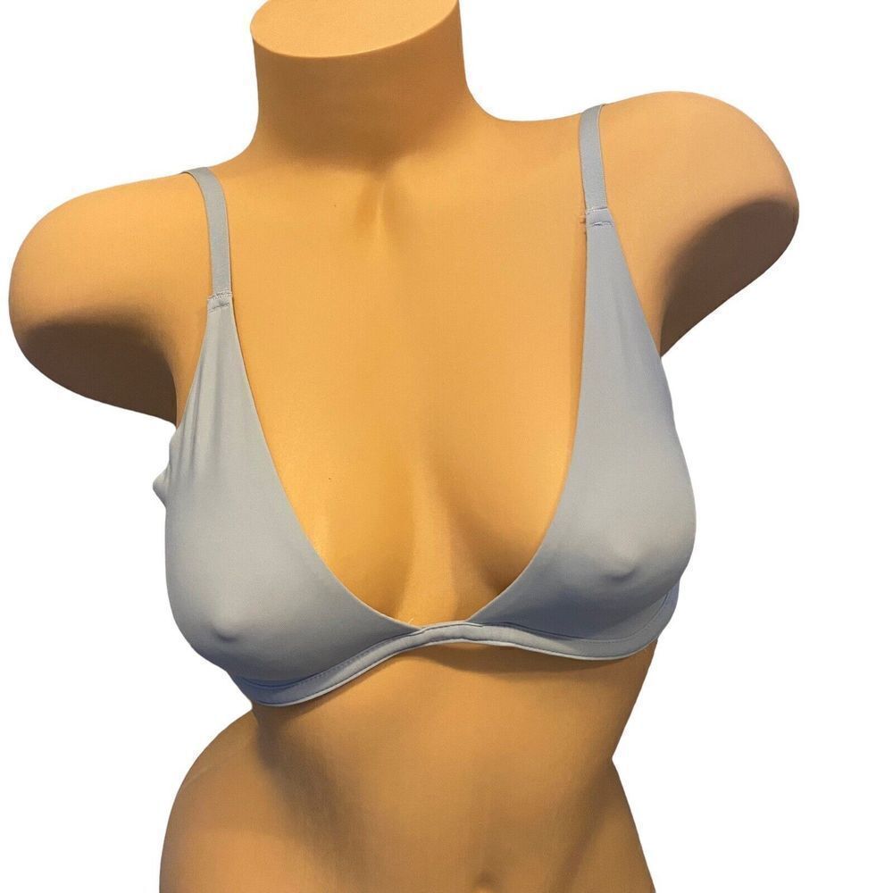 Womens Cottonon Baby Blue Underwire Bra 32B powder Unlined